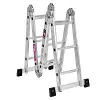 Escalera Multiposiciones 12 Escalones de Aluminio