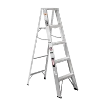 Escalera de Tijera con Plataforma de Aluminio