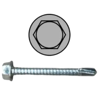 Pija cabeza hexagonal punta de broca con cabeza