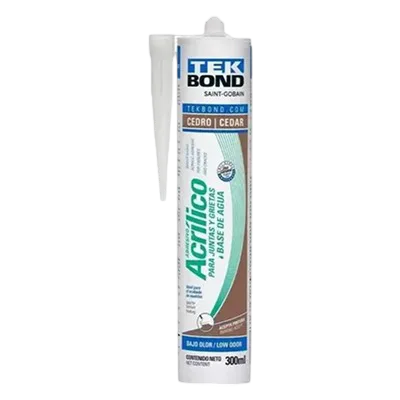 Sellador-tekbond-acrilico-cedro-almendra-300ml Adhesivo Sellador Acrílico Siliconizado