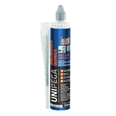 Anclaje Químico Viniléster 280 ml Gris Unipega – Fijación de Alta Resistencia