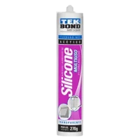 Sellador de Silicona Acético Multiuso Tekbond para vidrio, aluminio y cerámica